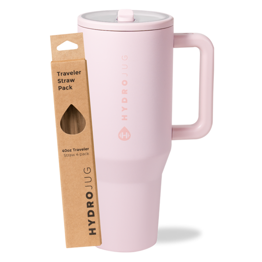 Pink Sand Traveler 40oz + Replacement Straw Pack