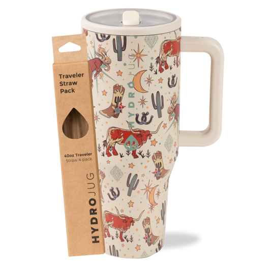 Rodeo Traveler 40oz + Replacement Straw Pack